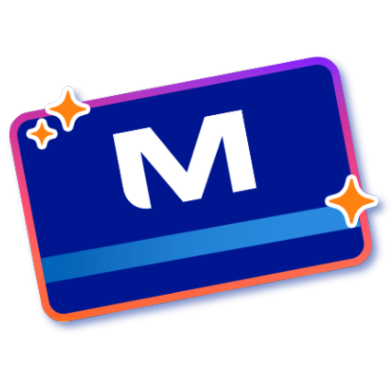 M on a card